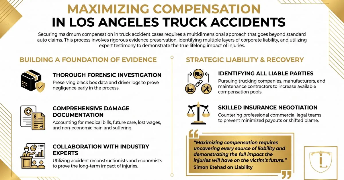 How a Los Angeles Truck Accident Attorney Can Maximize Your Compensation