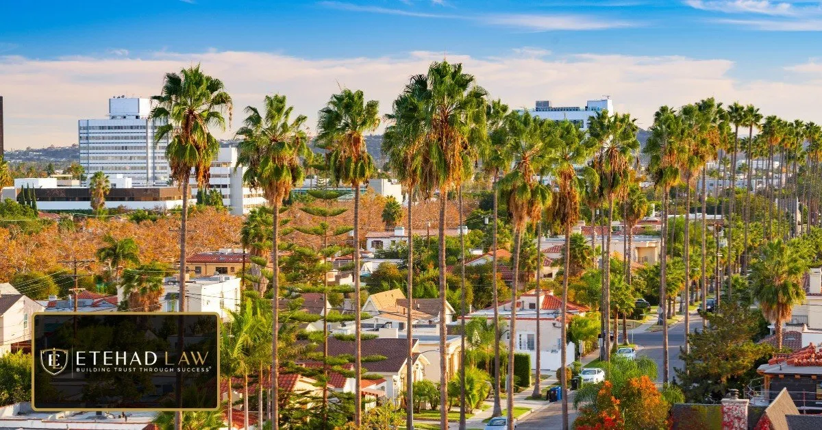 Southern California residential street, where slip and fall claim deadlines apply