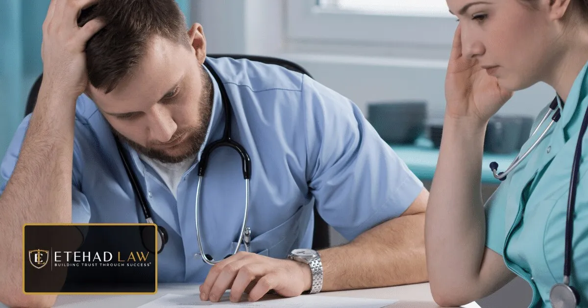 Medical professionals reviewing an injury case, illustrating how to protect your right to compensation in California