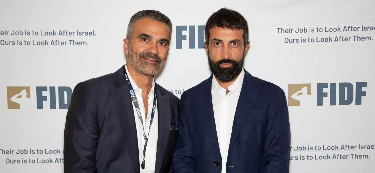 Simon Etehad with Mosab Hassan Yousef, the “Green Prince”